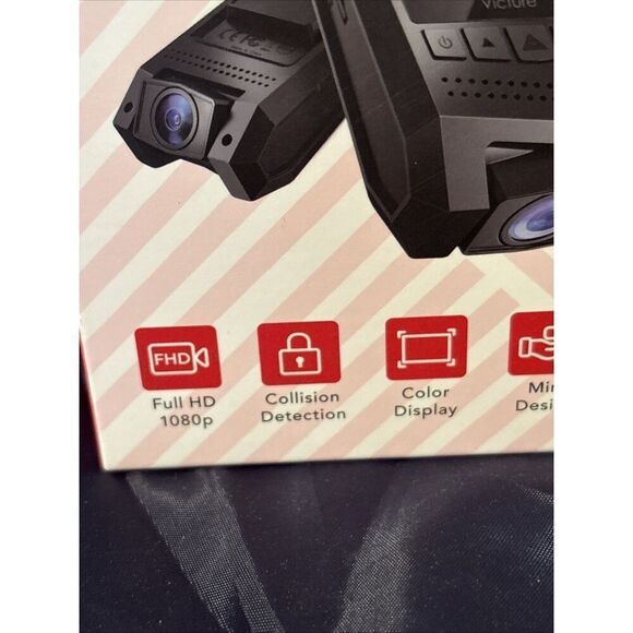 Mini 1080P Car DVR Camera Dash Cam Collision Detection, Colored Display, Parking - Picture 2 of 9